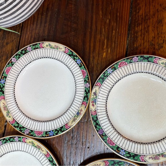 Vintage Booths set of 6 Saucer A8025 England floral - Picture 4 of 12